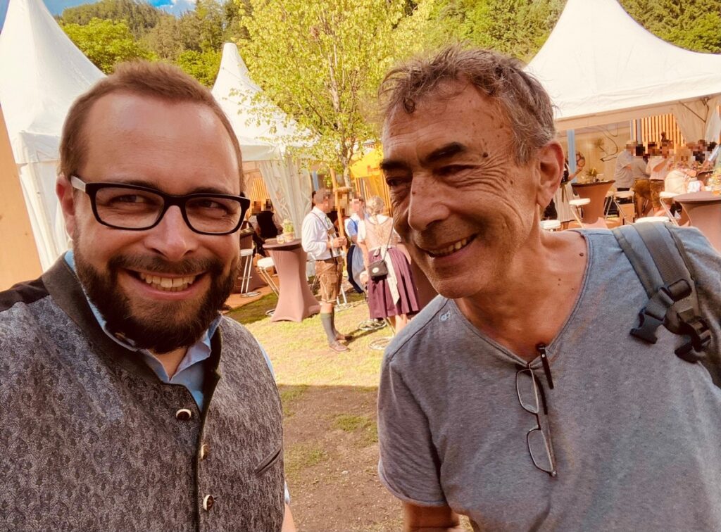 Mit Hubert von Goisern